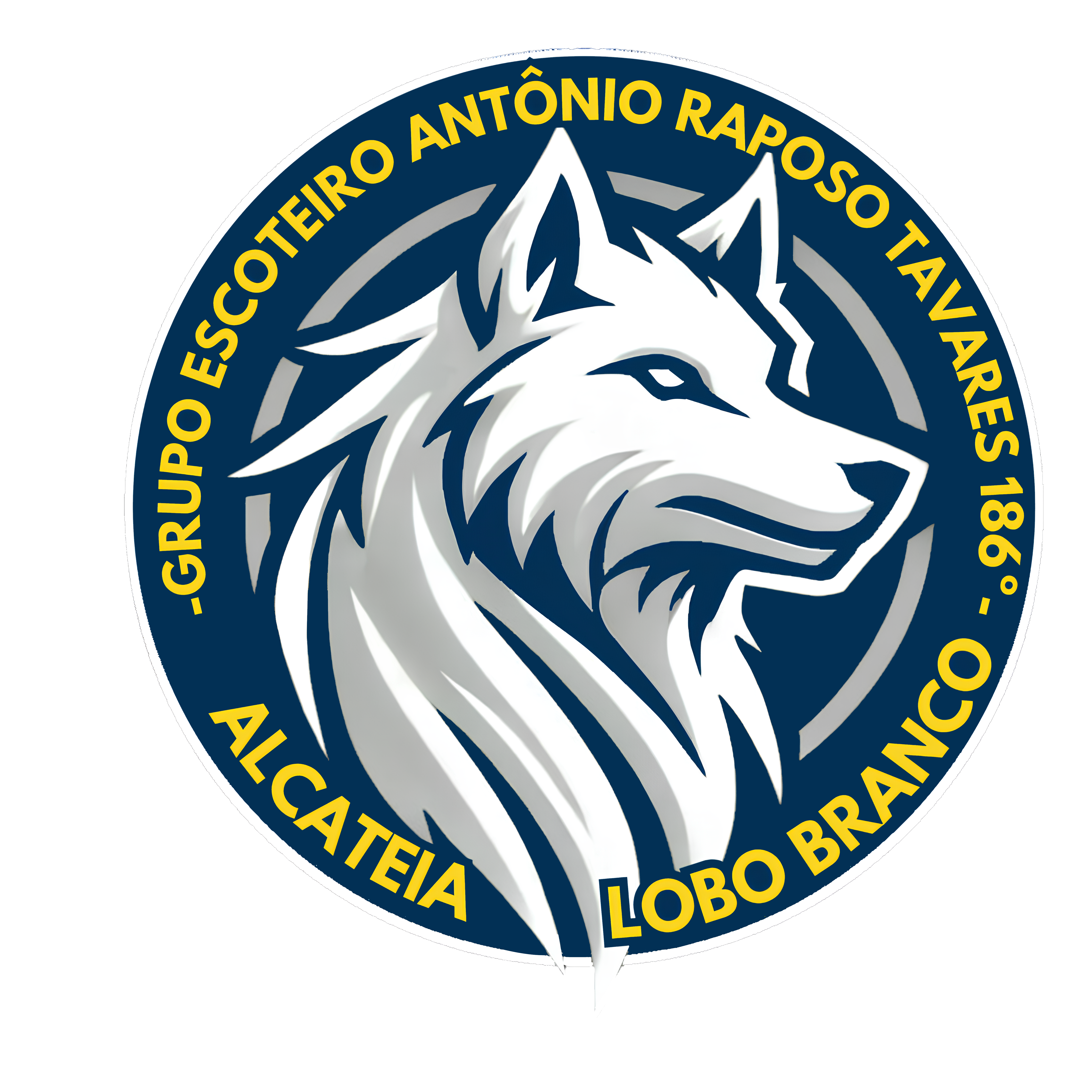 Brasão da Alcateia Lobo Branco
